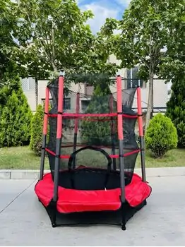 Metal & Plastic Trampoline 140cm 5FT Red - ბატუტი