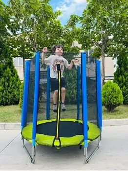 Metal & Plastic Trampoline 140cm 5FT Blue - ბატუტი, 5 image