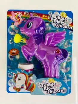 Koopman Bubble Blow Gun Unicorn Purple - საპნის ბუშტების თოფი