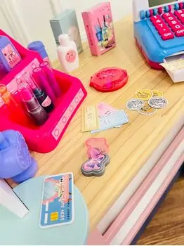 Beauty Store Cash Register Playset for Girls - სათამაშო ფუნქციური  სალარო აპარატი, 4 image