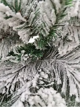 Snow-Covered Christmas Tree With Pine Cones And Berries  საახალწლო ნაძვის ხე დათოვლილი ტოტებით გირჩით და კენკრით 210 სმ (OT2082), 6 image
