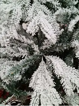 Snow-Covered Christmas Tree With Pine Cones საახალწლო ნაძვის ხე დათოვლილი ტოტებით და გირჩით 240  სმ (OT2084), 9 image