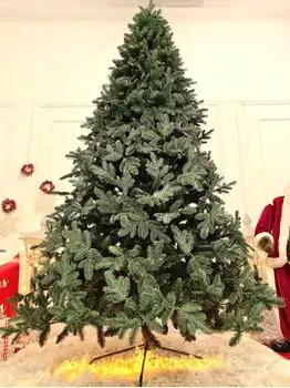 Canadian Christmas Tree Green PVC + PE 250 CM ნაძვის ხე შერეული სილიკონის წიწვებით, 2 image
