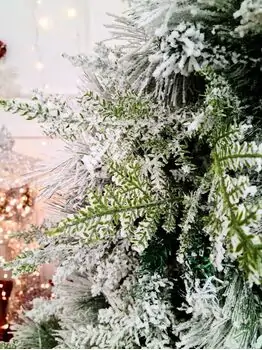 Snow-Covered Christmas Tree დათოვლილი საახალწლო ნაძვის ხე 210 სმ (OT2008), 4 image