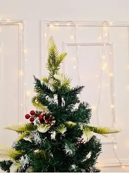 Christmas Tree With Pine Cones And Berries საახალწლო ნაძვის ხე სილიკონის შერეული  წიწვებით, გირჩით და კენკრით 180 სმ (OT2003), 4 image