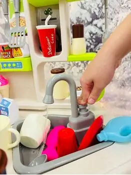Home Chef Kitchen Set With Accessories - ფუნქციური სათამაშო სამზარეულო, 8 image