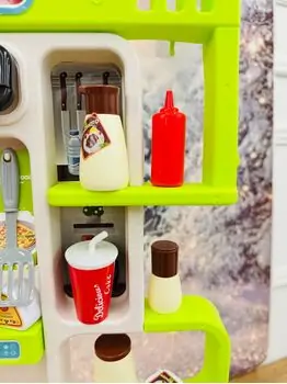 Home Chef Kitchen Set With Accessories - ფუნქციური სათამაშო სამზარეულო, 7 image