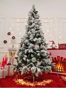 Snow-Covered Christmas Tree With Pine Cones And Berries  საახალწლო ნაძვის ხე დათოვლილი ტოტებით გირჩით და კენკრით 210 სმ (OT2082), 8 image