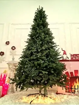 Carpathian Christmas Tree Green PVC + PE 230CM ნაძვის ხე შერეული სილიკონის წიწვებით, 2 image