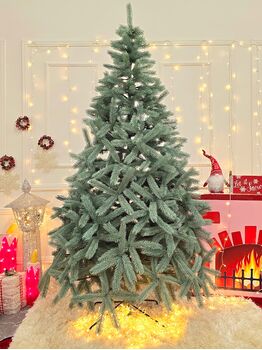 BukoveIian Christmas Tree Blue PE 230CM ნაძვის ხე 100% სილიკონი