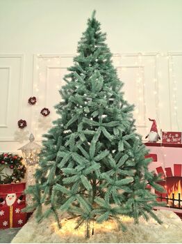 BukoveIian Christmas Tree Blue PE 250CM ნაძვის ხე 100% სილიკონი, 2 image