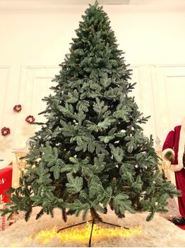 Canadian Christmas Tree Green PVC + PE 250 CM ნაძვის ხე შერეული სილიკონის წიწვებით, 2 image
