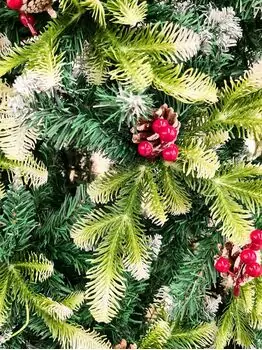 Christmas Tree With Pine Cones And Berries  საახალწლო ნაძვის ხე შერეული წიწვებით გირჩით და კენკრით 240 სმ (OT2004), 5 image