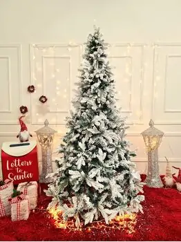 Snow-Covered Christmas Tree დათოვლილი საახალწლო ნაძვის ხე 210 სმ (OT651), 2 image