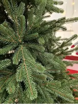 Carpathian Christmas Tree Green PVC + PE 230CM ნაძვის ხე შერეული სილიკონის წიწვებით, 6 image