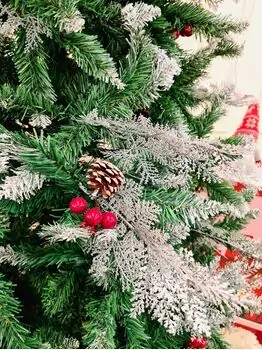 Christmas Tree With Cone And Berries საახალწლო ნაძვის ხე დათოვლილი ბოლოებით გირჩით და კენკრით 240 სმ (OT2076), 6 image
