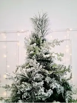 Snow-Covered Christmas Tree დათოვლილი საახალწლო ნაძვის ხე 210 სმ (OT2008), 7 image