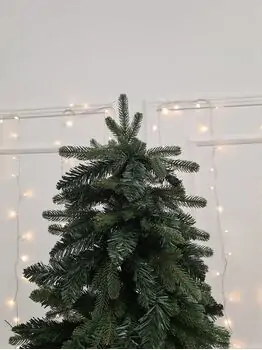 Carpathian Christmas Tree Green 210CM PVC + PE ნაძვის ხე შერეული სილიკონის წიწვებით, 4 image