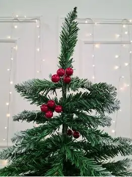Christmas Tree With Berries საახალწლო ნაძვის ხე დათოვლილი ბოლოებით და კენკრით 180 სმ (OT2074), 4 image