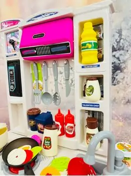 Kitchen Set With Accessories - ფუნქციური სათამაშო სამზარეულო, 6 image