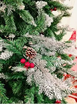 Christmas Tree With Cone And Berries საახალწლო ნაძვის ხე დათოვლილი ბოლოებით გირჩით და კენკრით 240 სმ (OT2076), 14 image