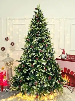Christmas Tree With Pine Cones And Berries  საახალწლო ნაძვის ხე შერეული წიწვებით გირჩით და კენკრით 240 სმ (OT2004)