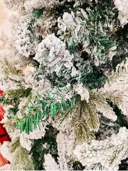 Snow-Covered Christmas Tree დათოვლილი საახალწლო ნაძვის ხე 210 სმ (OT651), 7 image