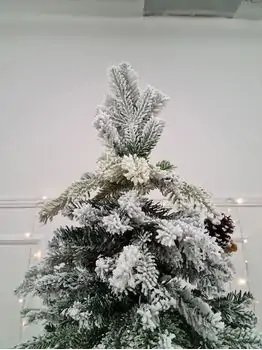 Snow-Covered Christmas Tree With Pine Cones საახალწლო ნაძვის ხე დათოვლილი ტოტებით და გირჩით 240  სმ (OT2084), 5 image