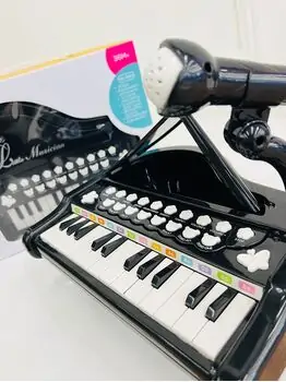 Melody Little Musician Piano Set Black - სათამაშო პიანინო, 2 image