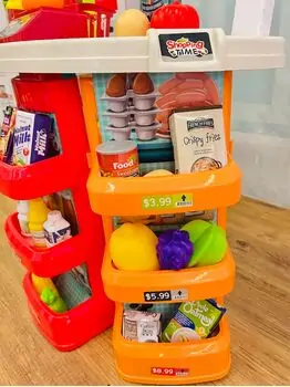Market Play Set საბავშვო ფუნქციური დახლ-მაღაზია, 3 image