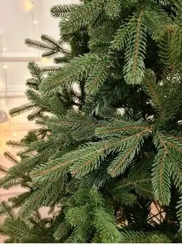Carpathian Christmas Tree Green PVC + PE 230CM ნაძვის ხე შერეული სილიკონის წიწვებით, 4 image