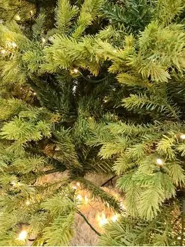 Christmas Tree With Lights - საახალწლო ნაძვის ხე შერეული სილიკონის წიწვებით და განათებებით 210 CM (OT2334), 8 image
