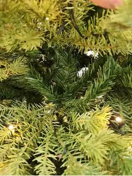 Christmas Tree With Lights - საახალწლო ნაძვის ხე შერეული სილიკონის წიწვებით და განათებებით 210 CM (OT2334), 7 image