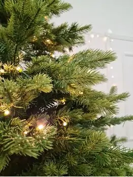 Christmas Tree With Lights - საახალწლო ნაძვის ხე შერეული სილიკონის წიწვებით და განათებებით 210 CM (OT2334), 4 image