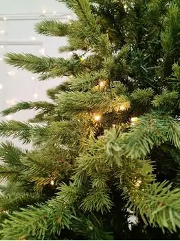 Christmas Tree With Lights - საახალწლო ნაძვის ხე შერეული სილიკონის წიწვებით და განათებებით 210 CM (OT2334), 5 image