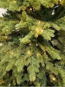 Christmas Tree With Lights - საახალწლო ნაძვის ხე შერეული სილიკონის წიწვებით და განათებებით 210 CM (OT2334), 6 image