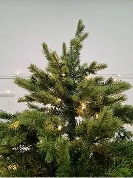 Christmas Tree With Lights - საახალწლო ნაძვის ხე შერეული სილიკონის წიწვებით და განათებებით 210 CM (OT2334), 3 image