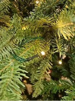Christmas Tree With Lights - საახალწლო ნაძვის ხე შერეული სილიკონის წიწვებით და განათებებით 225 CM  (OT2333), 8 image