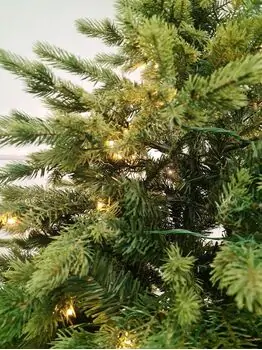 Christmas Tree With Lights  - საახალწლო ნაძვის ხე შერეული სილიკონის წიწვებით და განათებით 240 CM (OT2335), 5 image