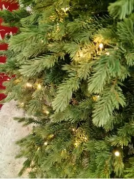 Christmas Tree With Lights  - საახალწლო ნაძვის ხე შერეული სილიკონის წიწვებით და განათებით 240 CM (OT2335), 7 image