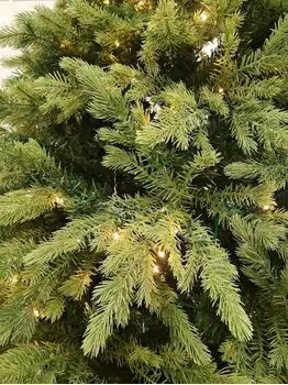 Christmas Tree With Lights  - საახალწლო ნაძვის ხე შერეული სილიკონის წიწვებით და განათებით 240 CM (OT2335), 4 image