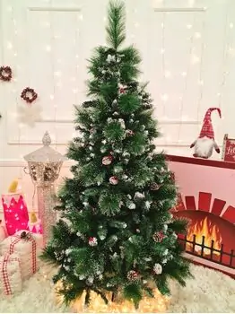 Christmas Tree With Pine Cones And Berries 180 CM ნაძვის ხე დათოვლილი ბოლოებით გირჩით და კენკრით (OT024)