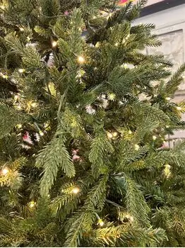 Christmas Tree With Lights 240 CM  ნაძვის ხე შერეული სილიკონის წიწვებით და განათებით, 3 image