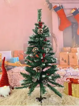 Snow-Covered Christmas Tree With Pine Cones And Berries საახალწლო ნაძვის ხე დათოვლილი ტოტებით, გირჩითა და კენკრით 90 სმ