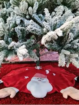 Snow-Covered Christmas Tree 240 CM ნაძვის ხე დათოვლილი, შერეული სილიკონის ტოტებით, 9 image
