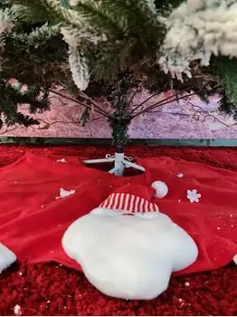 Snow-Covered Christmas Tree 210 CM ნაძვის ხე დათოვლილი, შერეული სილიკონის ტოტებით, 7 image