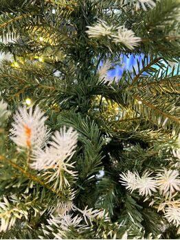 Christmas Tree With Lights 210 CM ნაძვის ხე შერეული სილიკონის წიწვებით და განათებით, 4 image