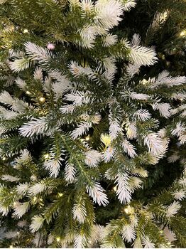 Christmas Tree With Lights 210 CM ნაძვის ხე შერეული სილიკონის წიწვებით და განათებით, 2 image