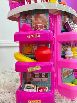 Modern Super-Market And Shopping Cart - საბავშვო ფუნქციური დახლ-მაღაზია, 3 image