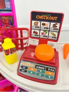 Modern Super-Market And Shopping Cart - საბავშვო ფუნქციური დახლ-მაღაზია, 8 image